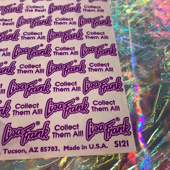 SIX FULL VERY EARLY LISA FRANK STICKER SHEETS - Picture 4 of 4